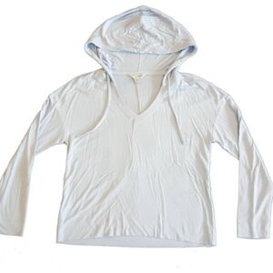 Tommy Bahama  Light Gray V-Neck Hoodie Size S